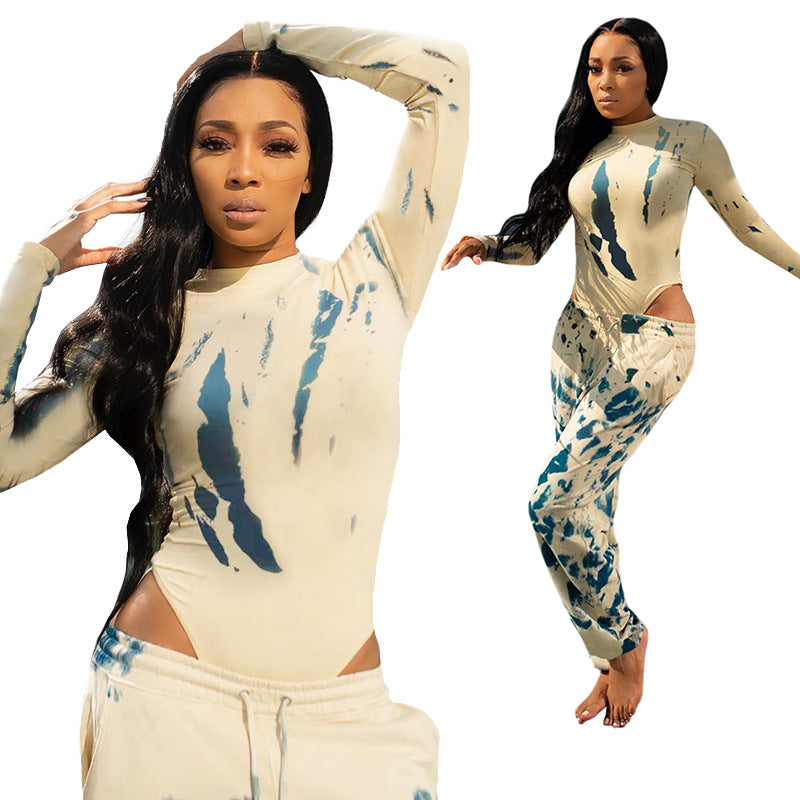 Two-Piece Fashion Casual One-Piece Pants