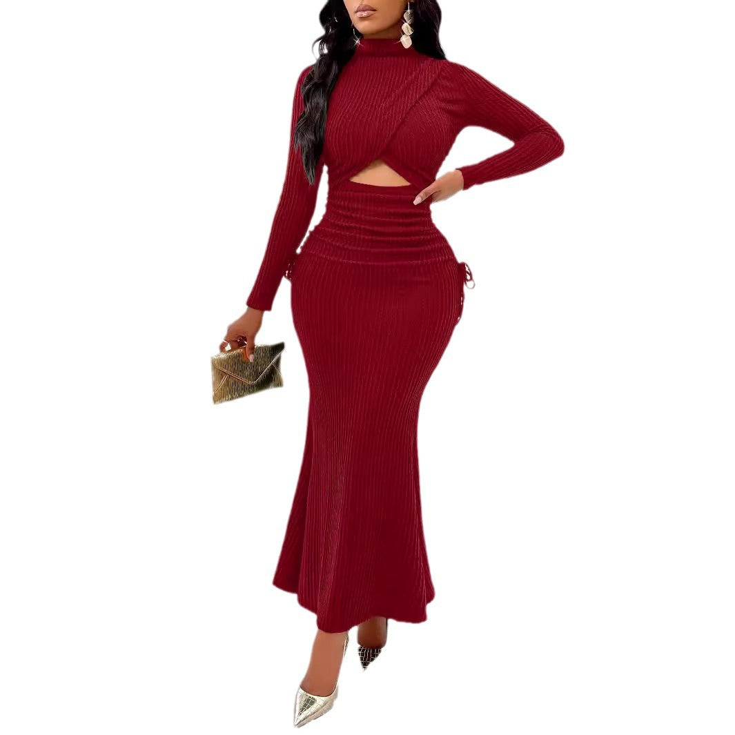 Autumn New Women's Round Neck Dress