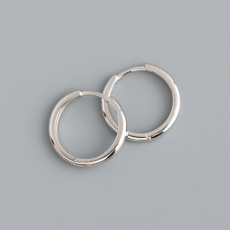 Women's Sterling Silver Ear Buckle Earrings