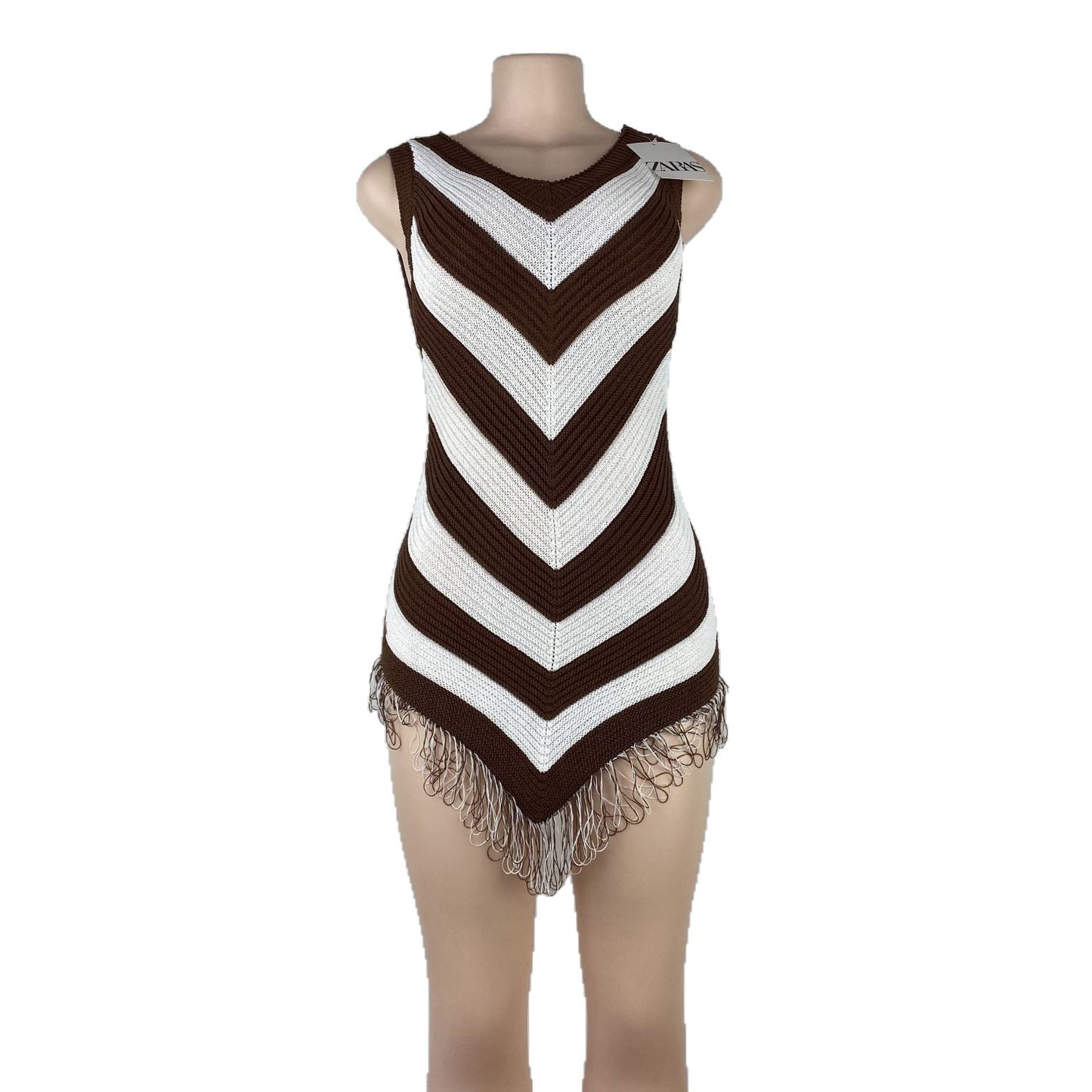 Womens Summer Vacation And Resort Outfit Color-blocked Dress