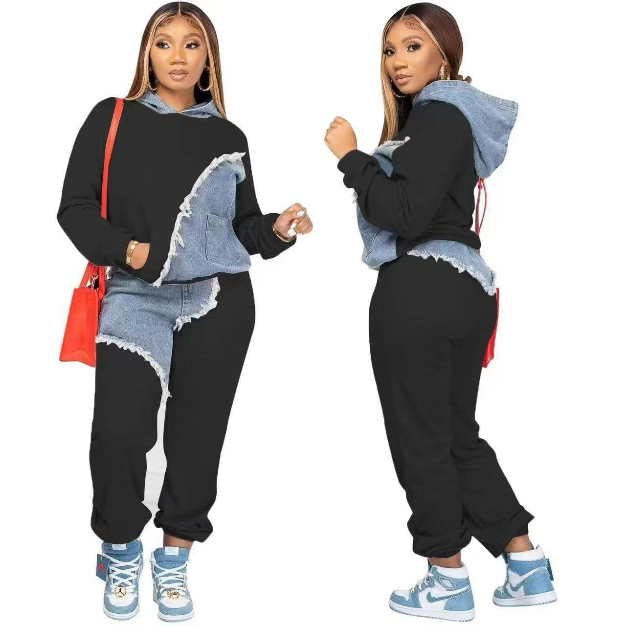 Women's Fashion Ankle-tied Long Sports Sweater Suit