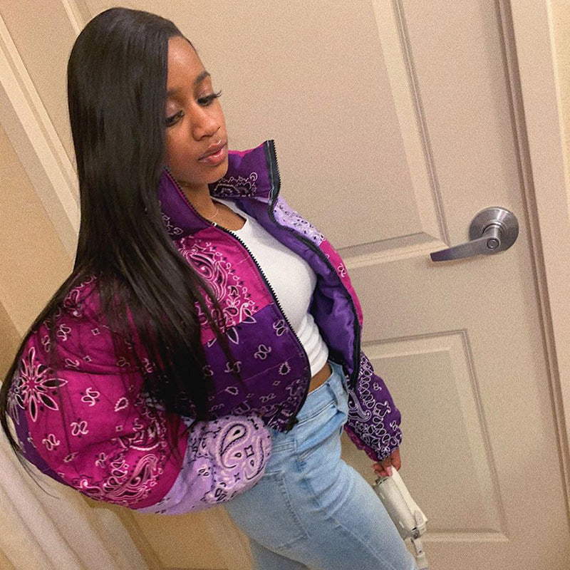 Casual all-match bread cotton jacket women