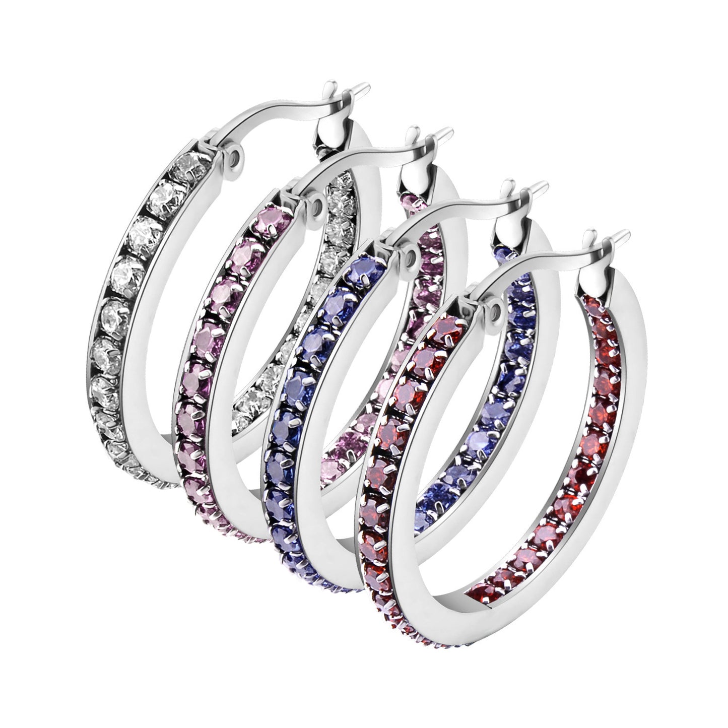 Women's Fashion Quality Titanium Steel Diamond Earrings