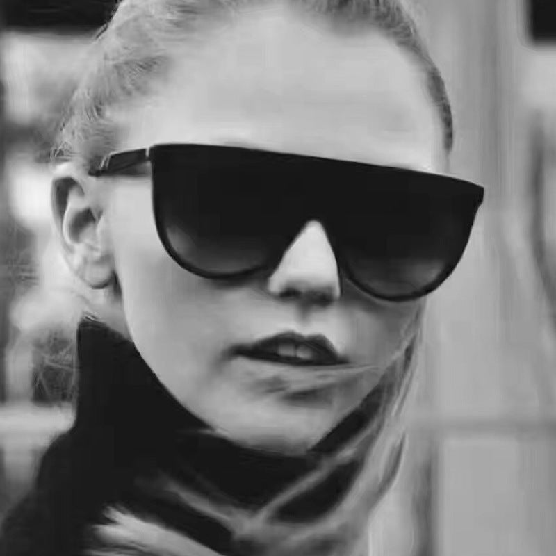 Female Anti-blue Light Large Frame Plain Glasses