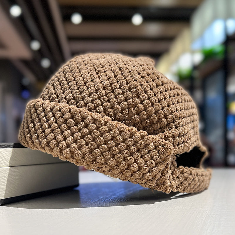 Womenstreetwear Hip-hop Chic Cap For Fallwinter New Brimless Landlord-style Hat