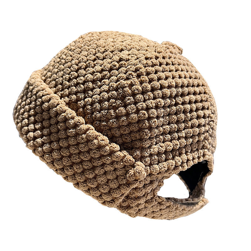 Womenstreetwear Hip-hop Chic Cap For Fallwinter New Brimless Landlord-style Hat