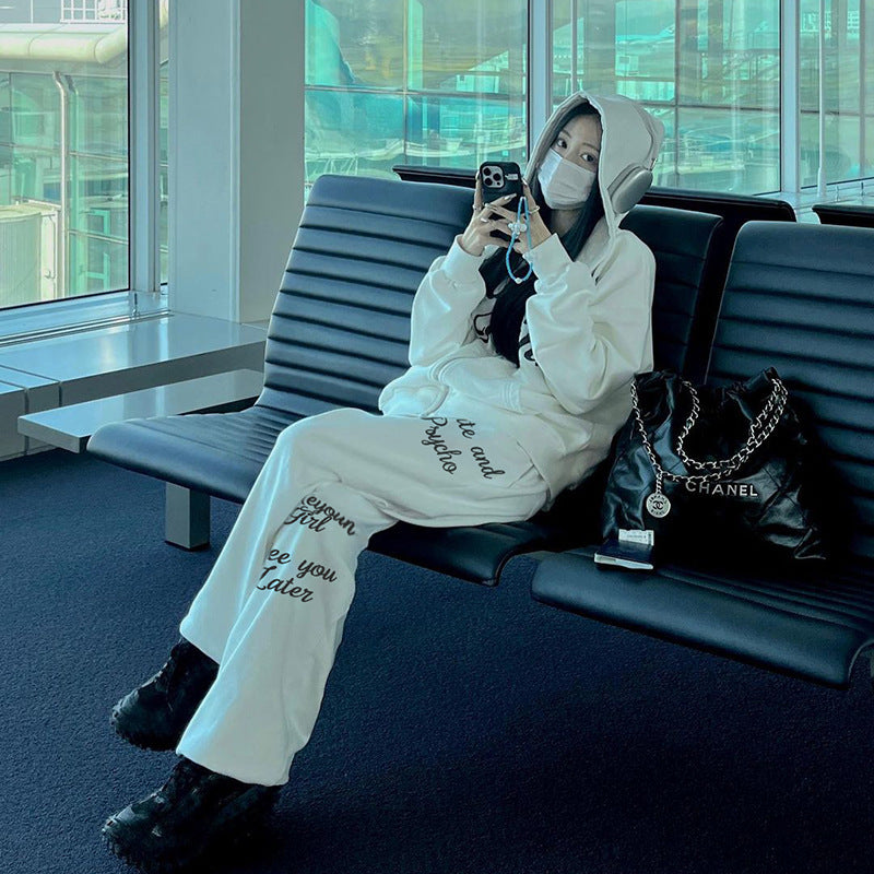 Basic Style Casual Sweatshirt Outfit Women