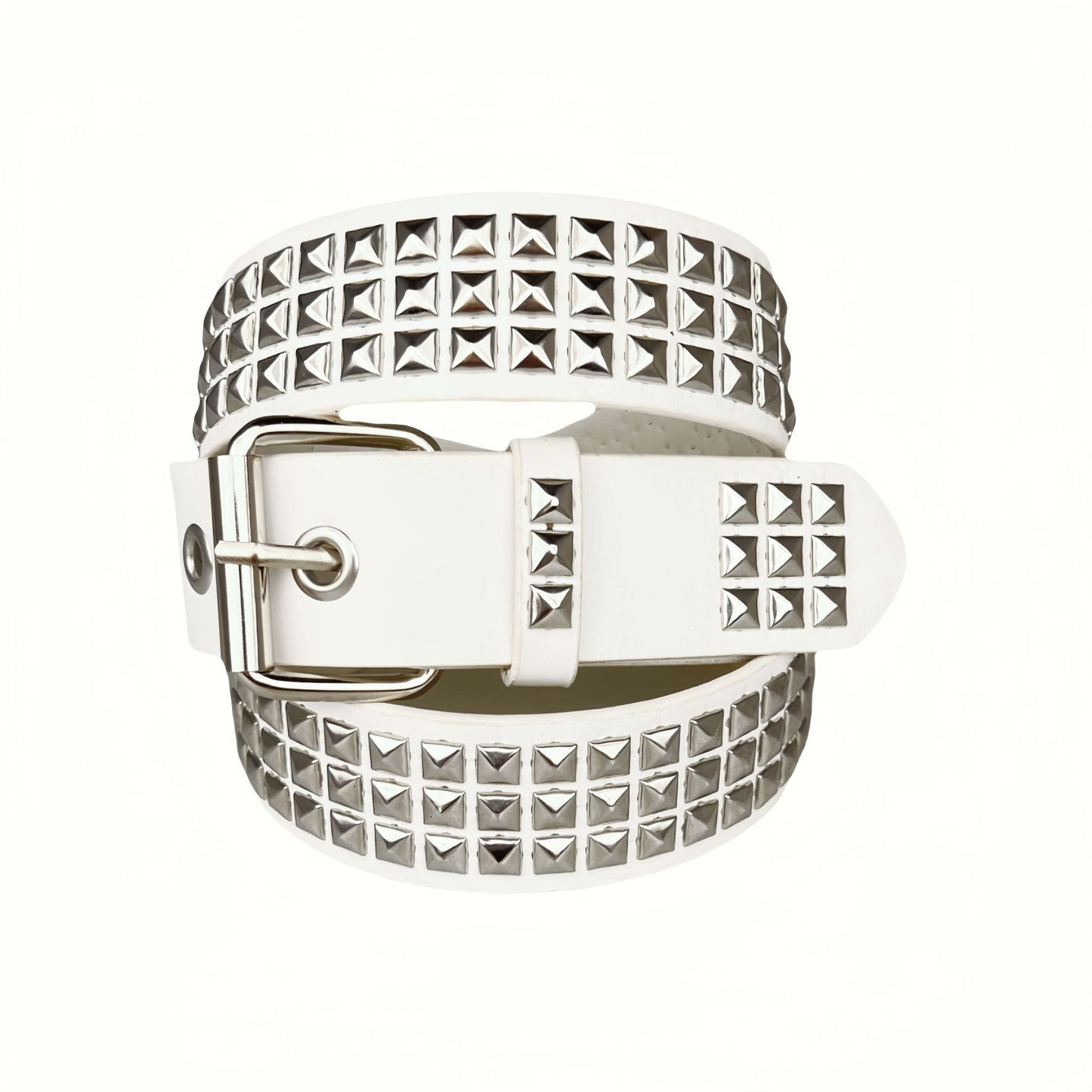 Women's Square Bead Rivet Belt Waist Belt