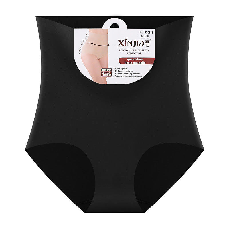 Ice Silk High Waist Belly Contracting Slimming Pants