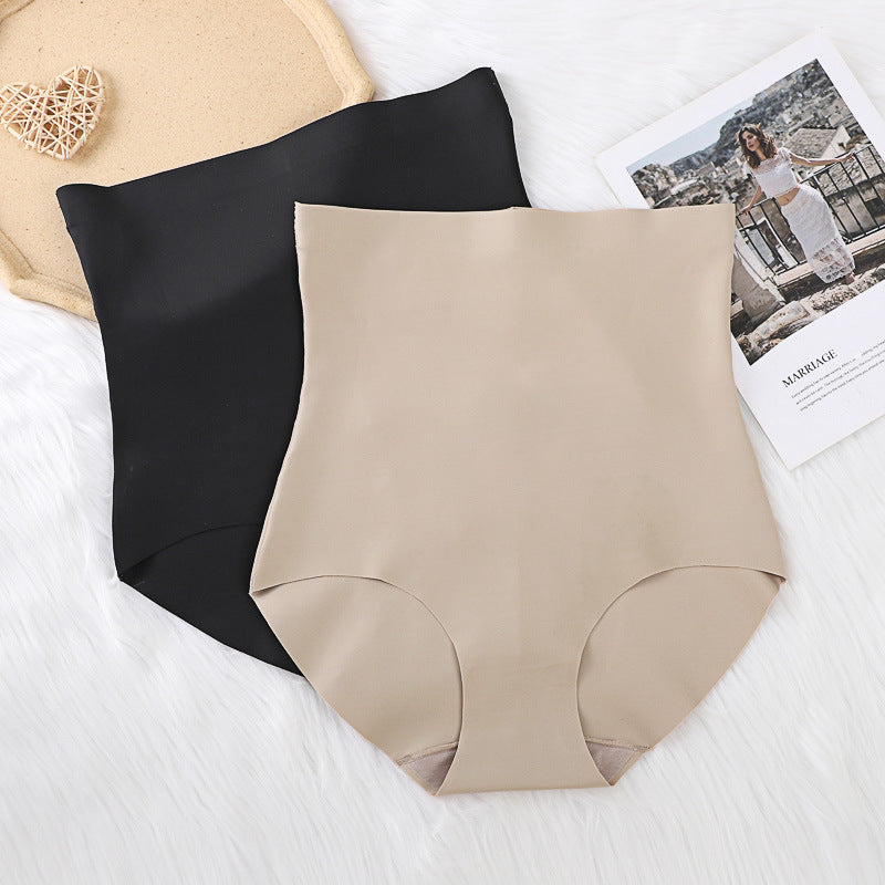 Ice Silk High Waist Belly Contracting Slimming Pants