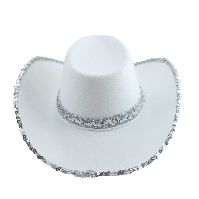 New Rhinestone Tassel Denim Hat