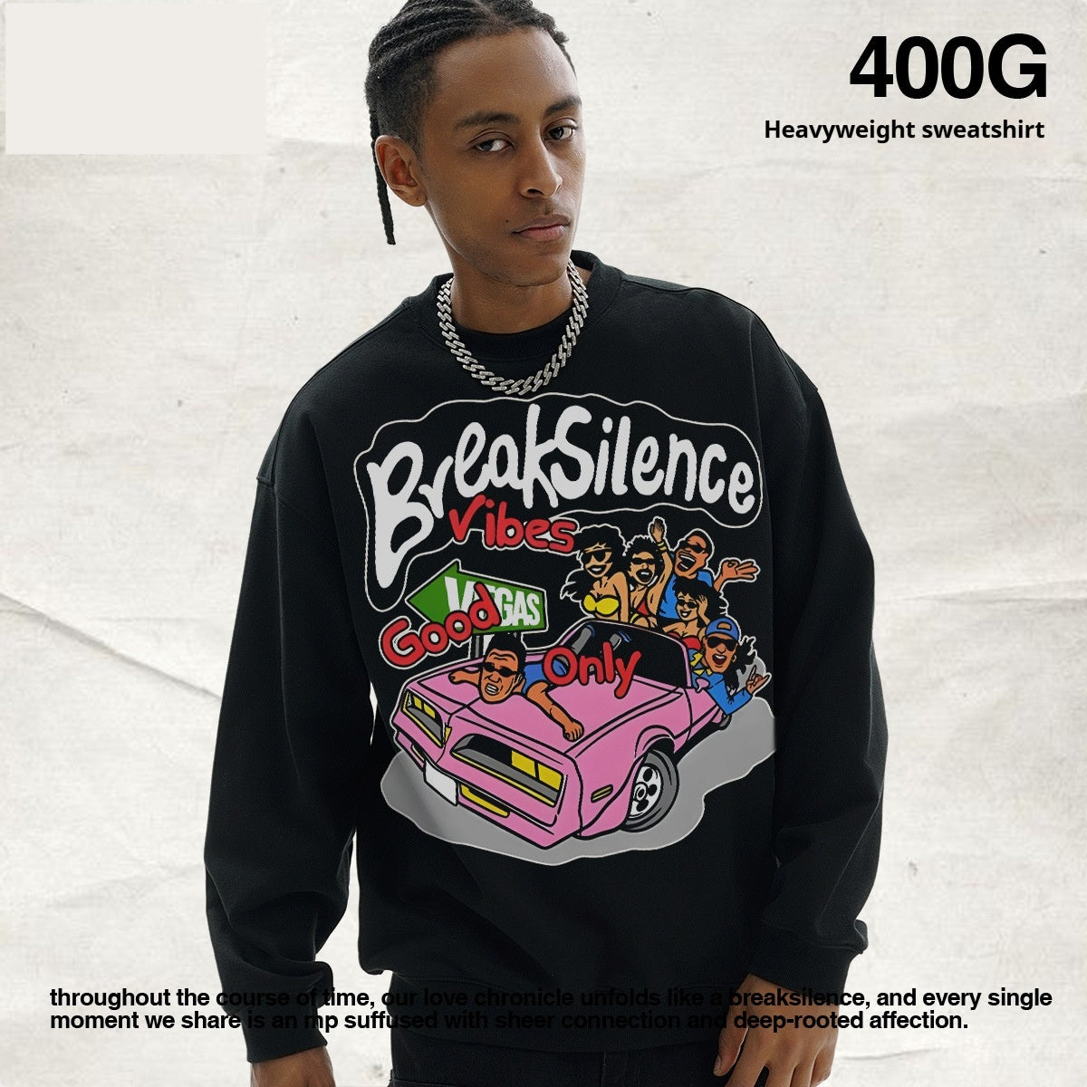 American Street Fun Printing Solid Color Men And Women Fallwinter Hoodie