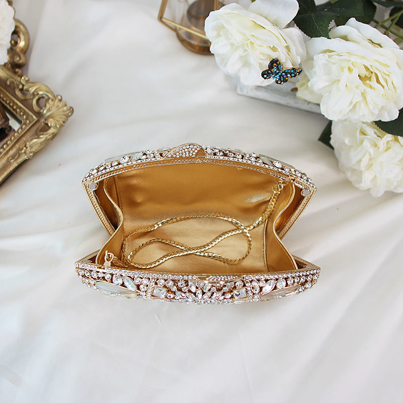 Elegant Evening Dress Women's Full Diamond Handbag