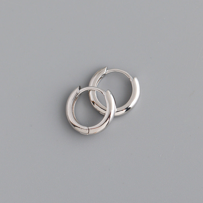 Women's Sterling Silver Ear Buckle Earrings