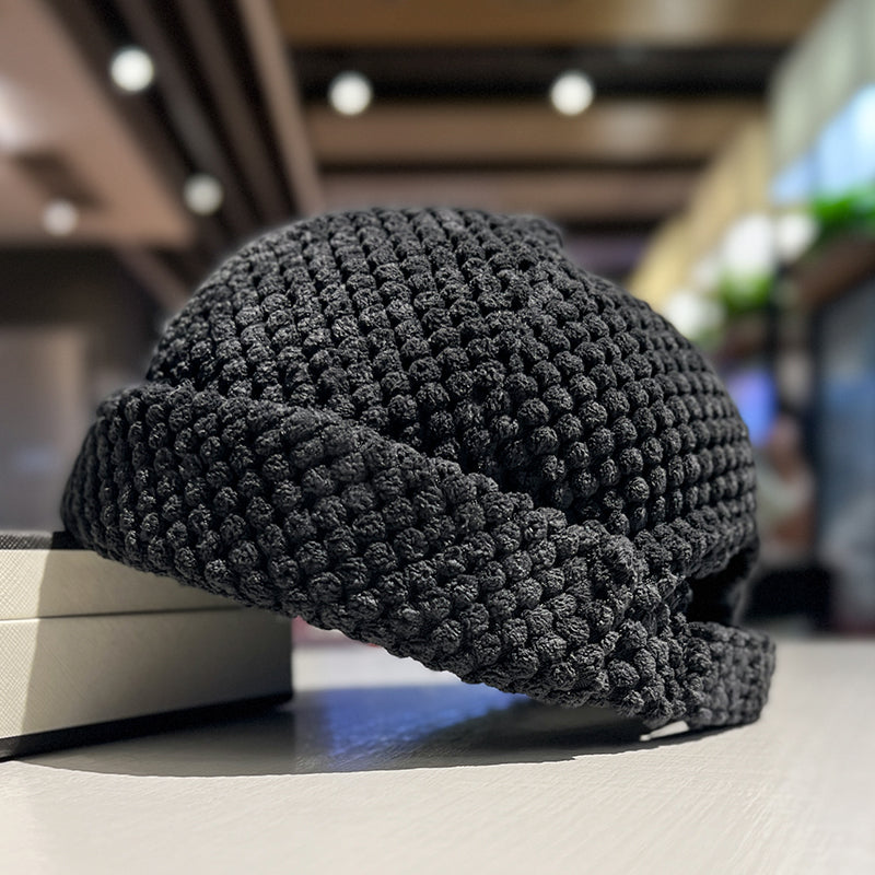 Womenstreetwear Hip-hop Chic Cap For Fallwinter New Brimless Landlord-style Hat
