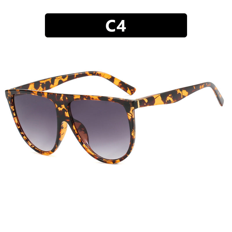 Female Anti-blue Light Large Frame Plain Glasses